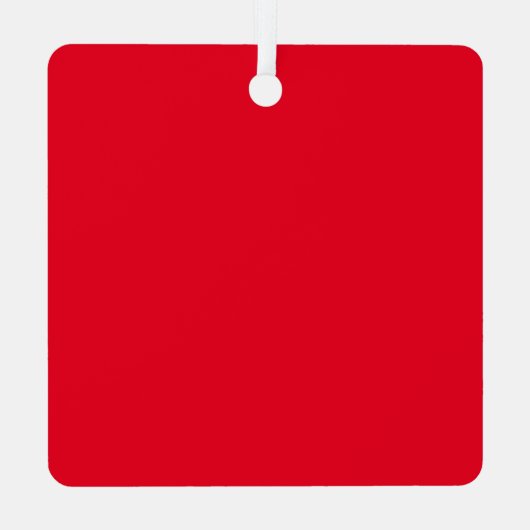 Nee tegen het Santa Square Metal ornament (Achterkant)