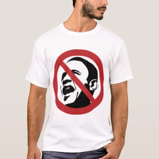 Nee tegen Obama T-shirt (Voorkant)