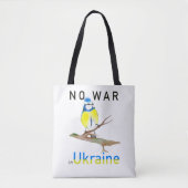 Nee tegen oorlog in Oekraïne Tote Bag (Voorkant)