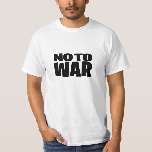 Nee tegen oorlog t-shirt (Voorkant)