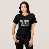 Nee tegen politiek geweld T-shirt (Voorkant volledig)