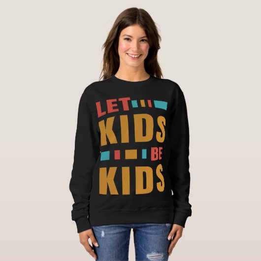 Nee tegen puberteitsblokkers Laat het kinder kinde Trui (Voorkant volledig)