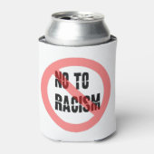 Nee tegen racisme | Anti-racisme-slogan Blikjeskoeler (Blikje Voorkant)