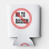 Nee tegen racisme | Anti-racisme-slogan Blikjeskoeler (Achterkant)