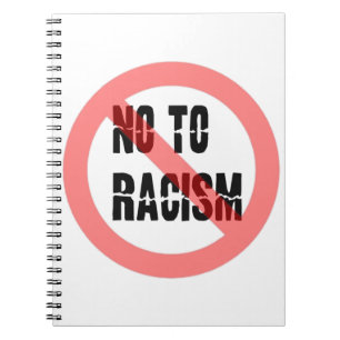 Nee tegen racisme   Anti-racisme-slogan Notitieboek