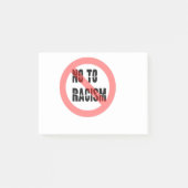 Nee tegen racisme | Anti-racisme-slogan Post-it® Notes (Voorkant)
