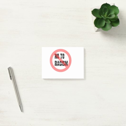 Nee tegen racisme | Anti-racisme-slogan Post-it® Notes (Kantoor)