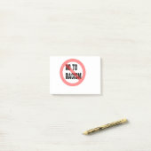 Nee tegen racisme | Anti-racisme-slogan Post-it® Notes (Op bureau)