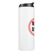 Nee tegen racisme | Anti-racisme-slogan Thermosbeker (Gedraaid links)