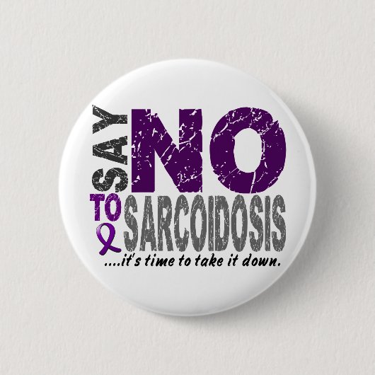 NEE tegen Sarcoïdose 1 Ronde Button 5,7 Cm (Voorkant)