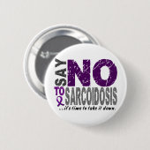NEE tegen Sarcoïdose 1 Ronde Button 5,7 Cm (Voorkant /achterkant)