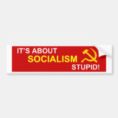 Nee tegen socialisme bumpersticker (Voorkant)