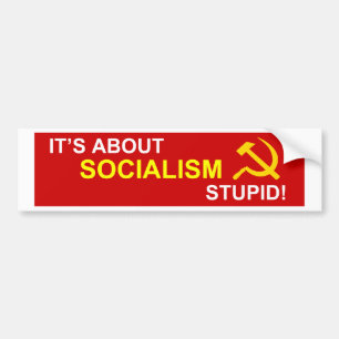 Nee tegen socialisme bumpersticker