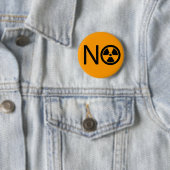 Nee tegen straling en kernenergie ronde button 5,7 cm (In situ)