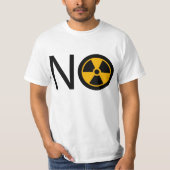 Nee tegen straling en kernenergie t-shirt (Voorkant)