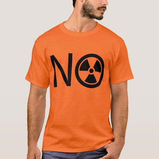 Nee tegen straling en kernenergie t-shirt (Voorkant)