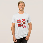 Nee! Tri-Blend Shirt (Voorkant volledig)