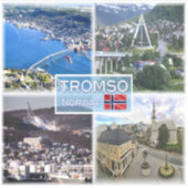 NEE Tromso - Luchtruim - Uitzicht in de kunstwand  Sticker (Voorkant)