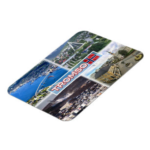 NEE Tromso - Luchtruim Uitzicht - Kunstkathedraal Magneet