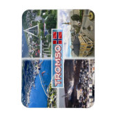 NEE Tromso - Luchtruim Uitzicht - Kunstkathedraal Magneet (Verticaal)