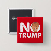 NEE Trump - Anti-Trump Pin Button (Voorkant /achterkant)