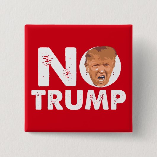 NEE Trump - Anti-Trump Pin Button (Voorkant)