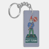 Nee, vandaag niet chagrijnige Gnome Sleutelhanger (Voorkant Links)