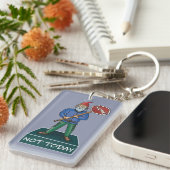 Nee, vandaag niet chagrijnige Gnome Sleutelhanger (Voorkant Rechts)