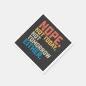 Nee, vandaag ook niet morgen servet (Hoek)