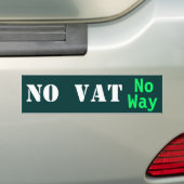 NEE VATNo Way! Bumpersticker (Op auto)