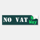 NEE    VATNo Way! Bumpersticker (Voorkant)