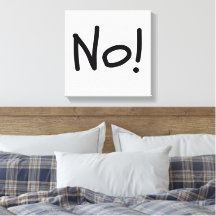 Nee! Vet statement canvas print