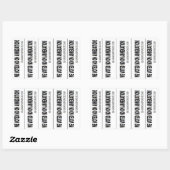 Nee voor annexatie! rechthoekige sticker (Vel)