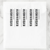 Nee voor annexatie! rechthoekige sticker (Tas)