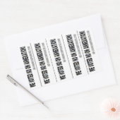 Nee voor annexatie! rechthoekige sticker (Envelop)