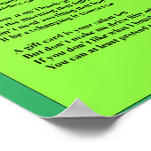 Nee voor kerstgedicht poster (Hoek)