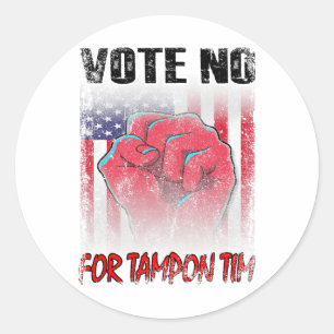 Nee Voor Tampon Tim WAlzheimer Vice President Anti Ronde Sticker