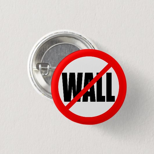 "NEE WALL" RONDE BUTTON 3,2 CM (Voorkant /achterkant)