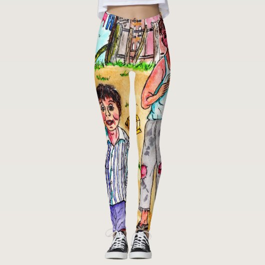 Nee, we gooien geen rots - Leggings (Voorkant)