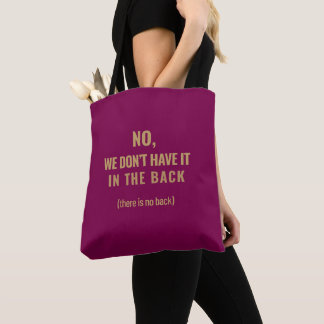 Nee, We Hebben Het Niet Achterin | Shift Life Tote Bag