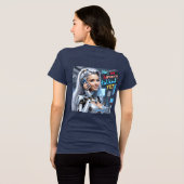 Nee, we hebben nog niet gepraat" – futuristisch Vr Tri-Blend Shirt (Achterkant volledig)