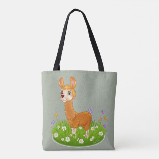 NEE ZO NET ALS EEN LLAMA TOTE BAG (Achterkant)