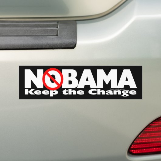 NeeBama: Hou de verandering. Bumpersticker (Op auto)