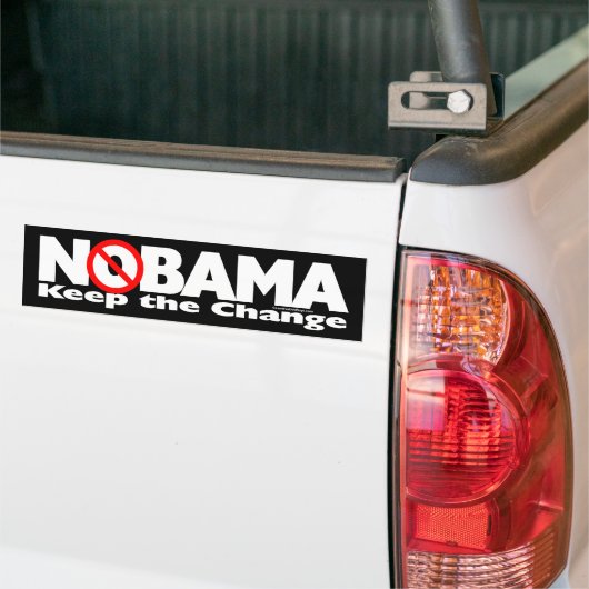 NeeBama: Hou de verandering. Bumpersticker (Op Truck)
