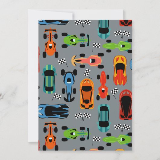 Need 4 Speed 4e verjaardagsfeestje Kaart (Achterkant)