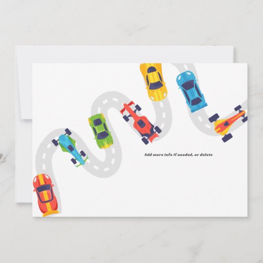 Need 4 Speed Motor Auto Racing Jongen Vierde Verja Kaart (Achterkant)