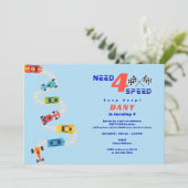 Need 4 Speed Motor Auto Racing Jongens Vierde Verj Kaart (Staand voorkant)