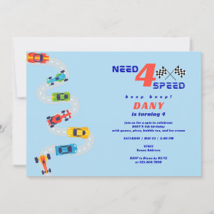 Need 4 Speed Motor Auto Racing Jongens Vierde Verj Kaart