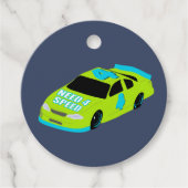 Need 4 Speed Race Car Boys 4e verjaardagsfeestje Bedankjes Labels (Voorkant)