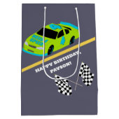Need 4 Speed Race Car Boys 4e verjaardagsfeestje Medium Cadeauzakje (Achterkant)